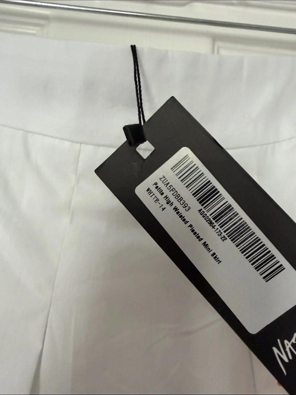 NWT Nasty Gal White Pleated Mini Skirt - Classic Women's Skirt
